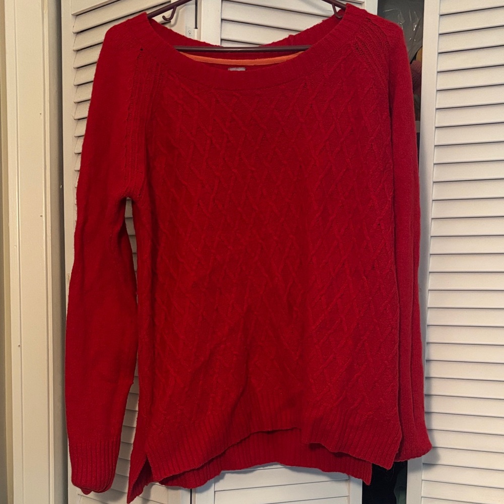 JCPenney Women's Vibrant Red Sweater